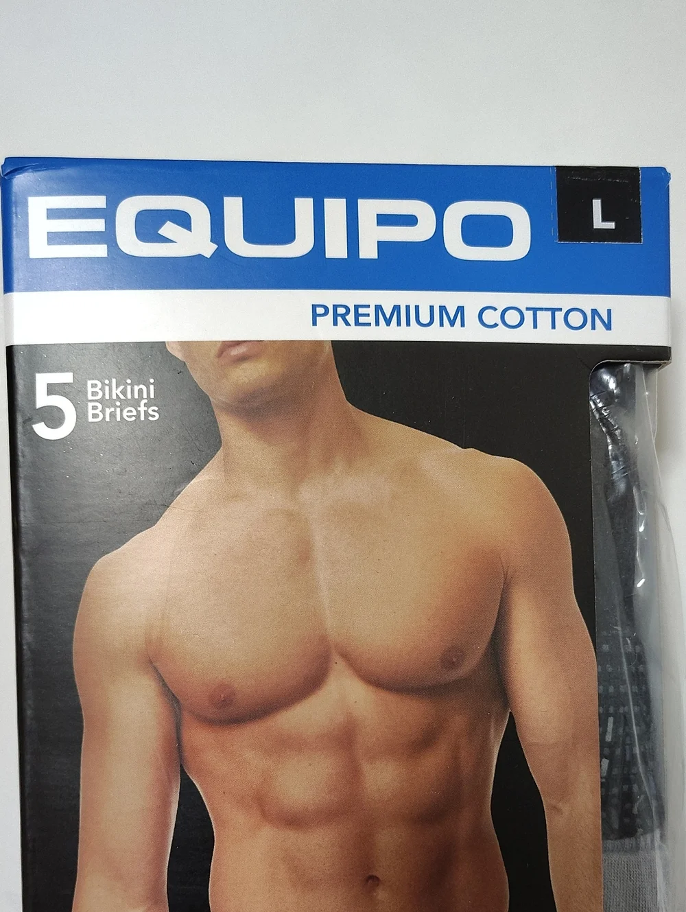 Equipo Men's Premium Cotton Bikini Briefs  Assorted Colors - 5 Pack - Size L